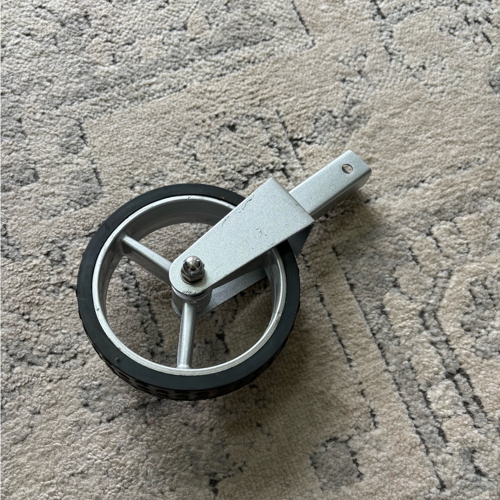 Anti tip wheel for bat caddy electric cart